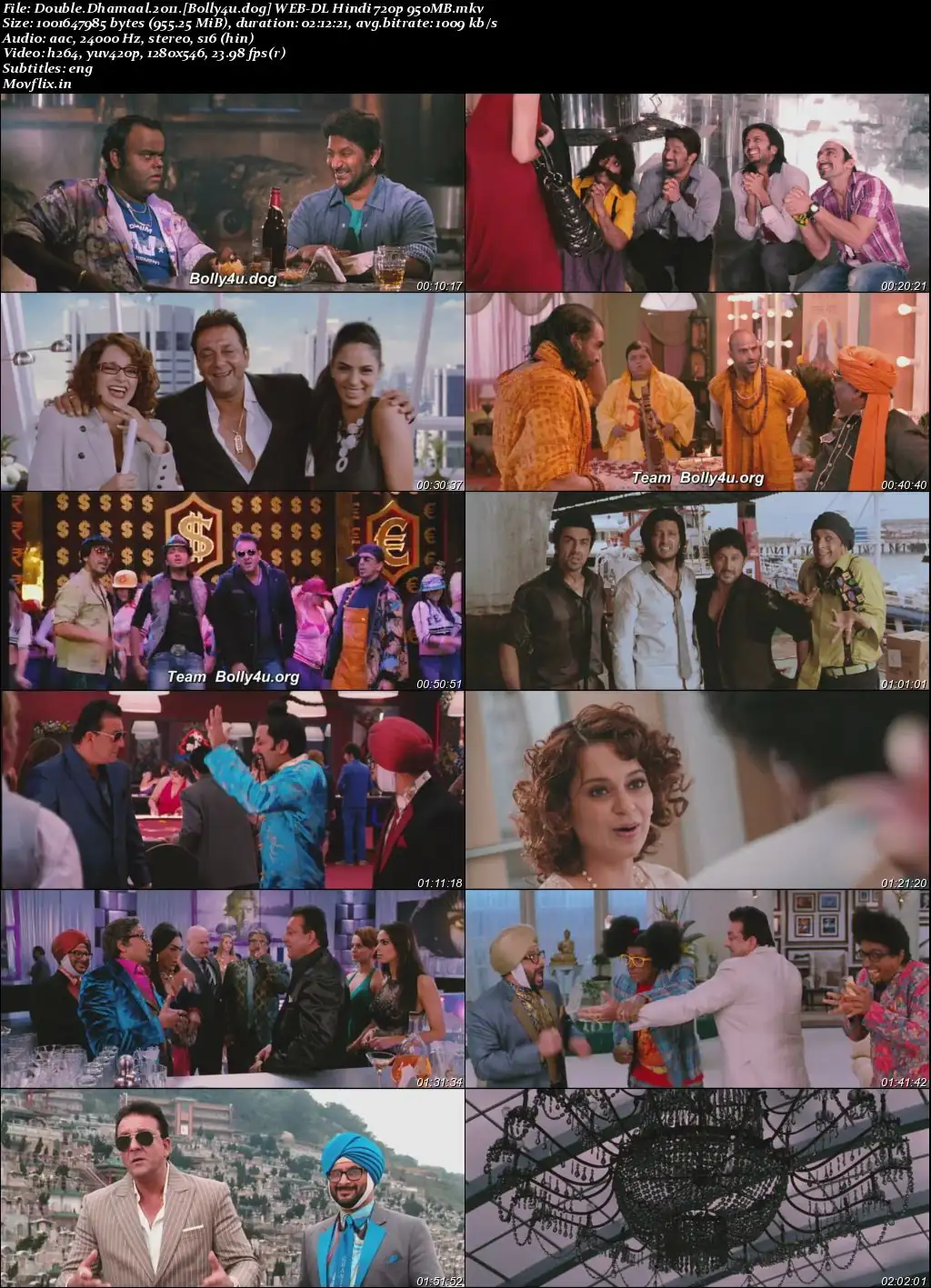 Double Dhamaal 2011 WEB-DL Hindi Full Movie Download 1080p  720p  480p