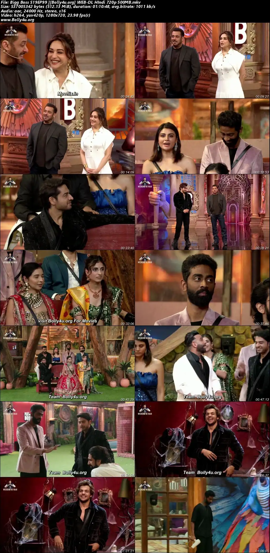 Bigg Boss 2025 WEB-DL Hindi S19EP99 Download 720p  480p