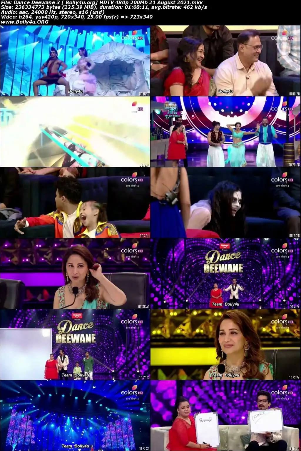 Dance Deewane 3 HDTV 480p 200Mb 21 August 2021 Download
