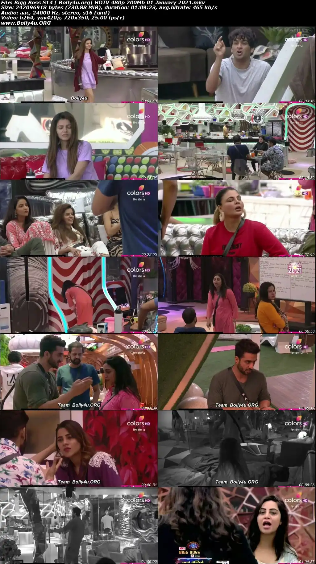 Bigg Boss S14 HDTV 480p 200Mb 01 January 2021 Download Bigg Boss S14 HDTV 480p 200Mb 01 January 2021 Download