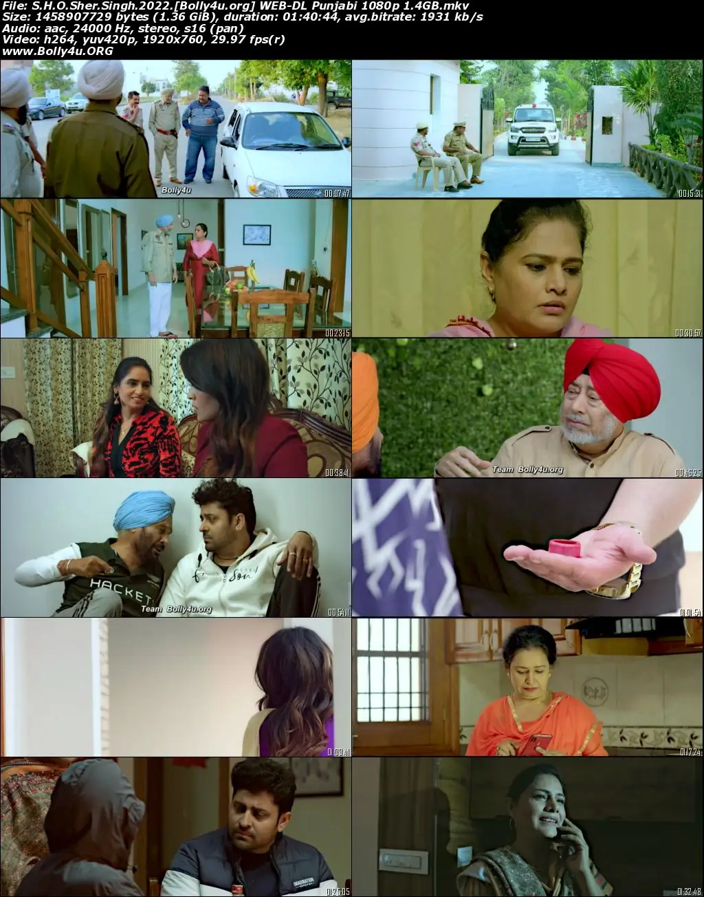 SHO Sher Singh 2022 WEB-DL Punjabi Full Movie Download 1080p  720p  480p