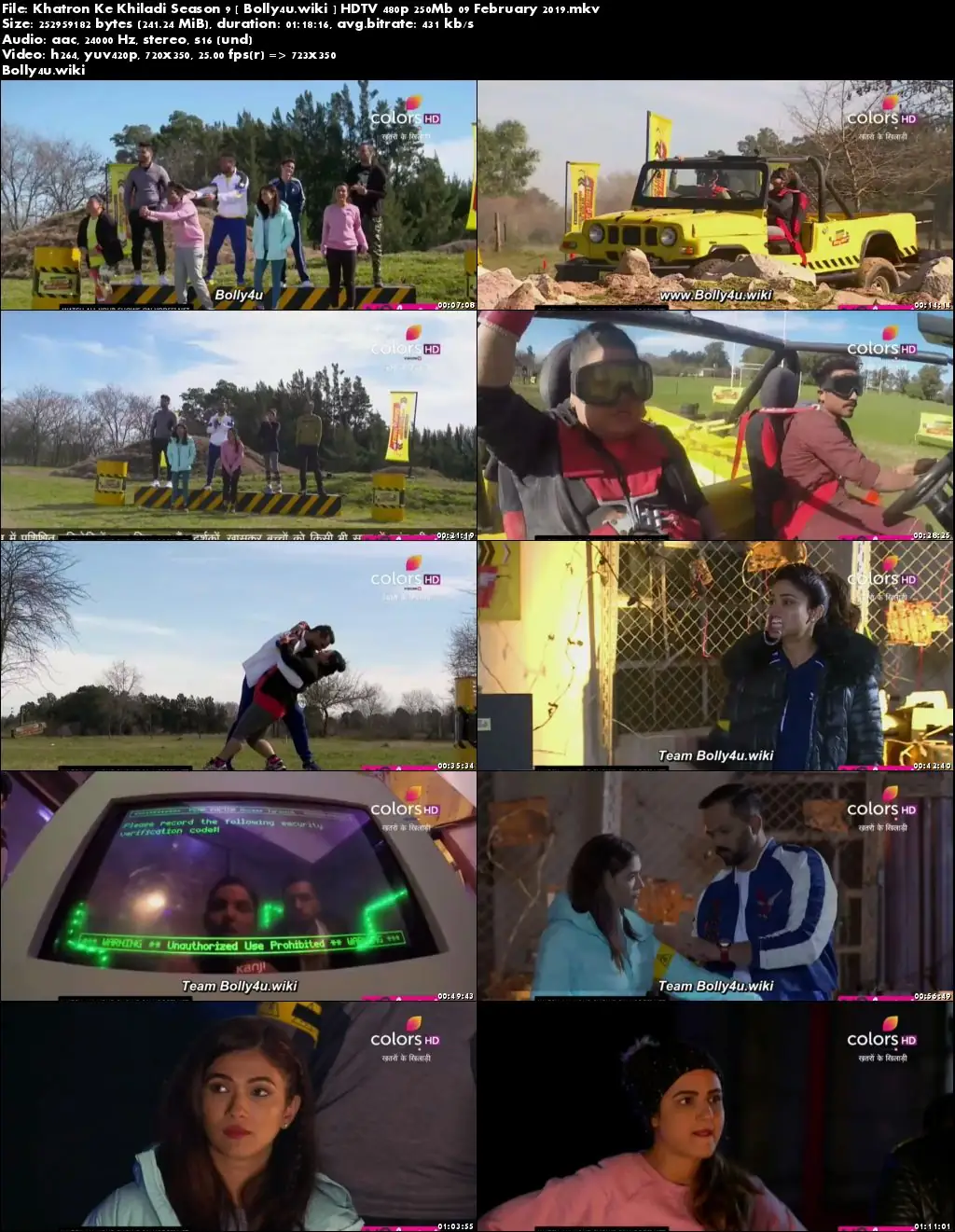 Khatron Ke Khiladi Season 9 HDTV 480p 250Mb 09 February 2019 Download Khatron Ke Khiladi Season 9 HDTV 480p 250Mb 09 February 2019 Download