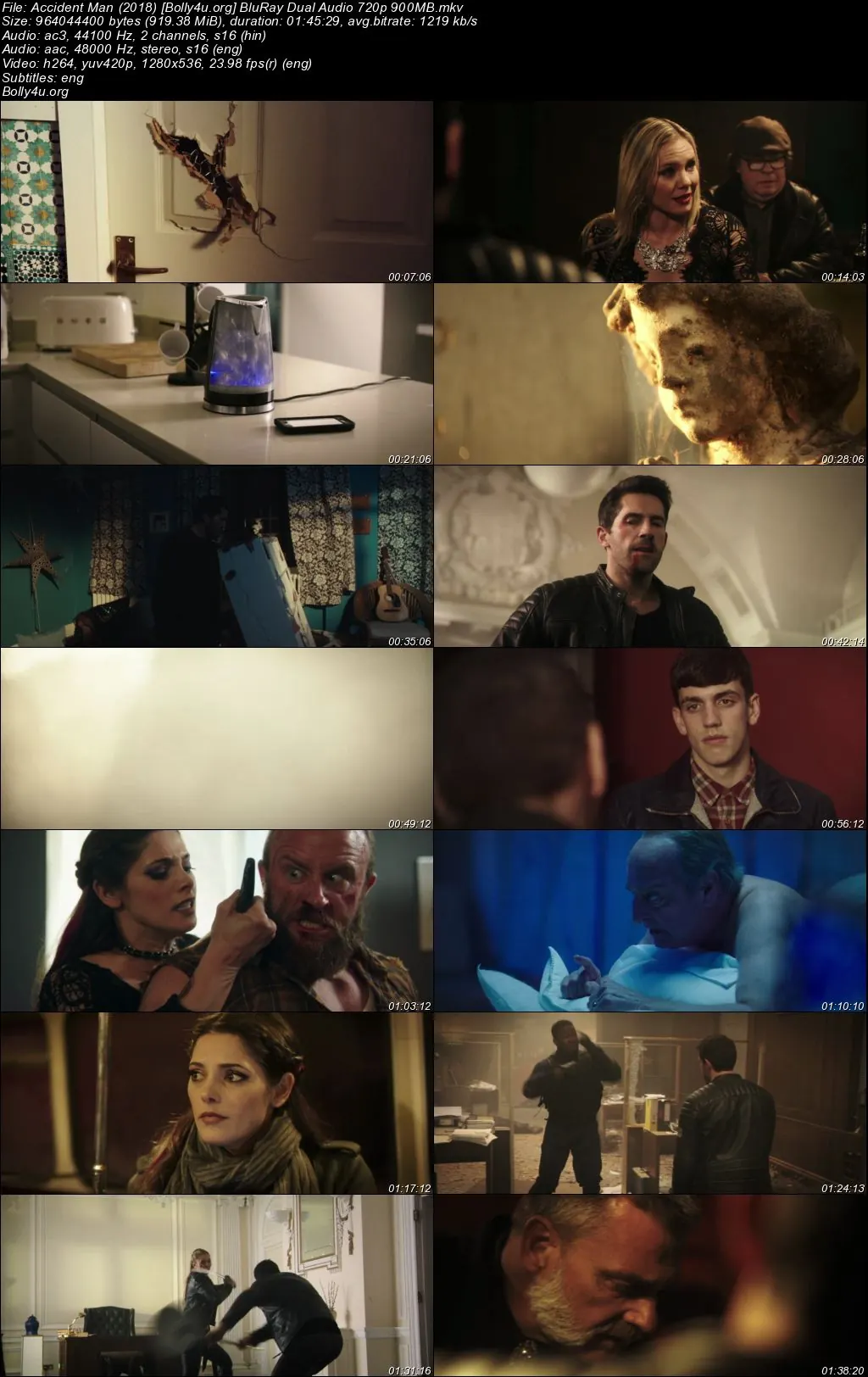 Accident Man 2018 BluRay Hindi Dual Audio Full Movie Download 720p  480p