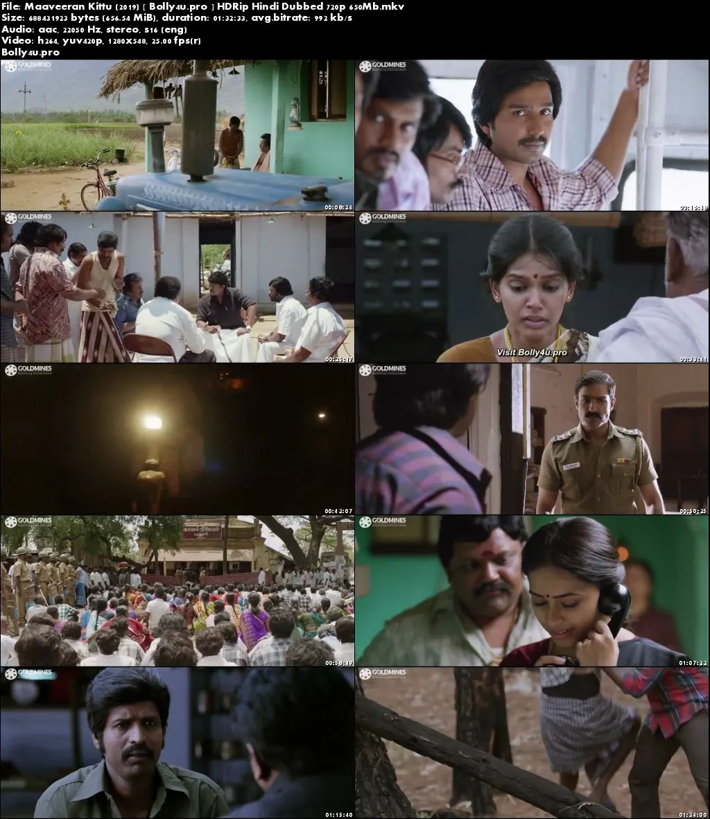 Maaveeran Kittu 2019 HDRip 650Mb Hindi Dubbed 720p Download