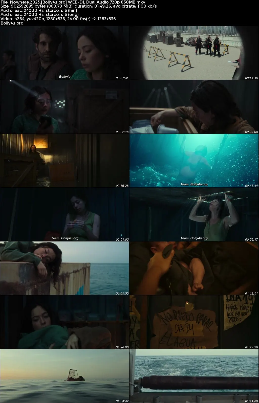 Nowhere 2023 WEB-DL Hindi Dual Audio ORG Full Movie Download 1080p  720p  480p