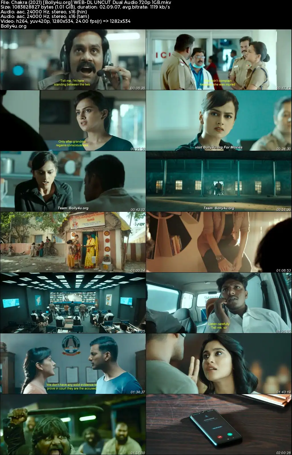 Chakra 2021 WEB-DL UNCUT Hindi Dual Audio ORG Full Movie Download 1080p  720p  480p
