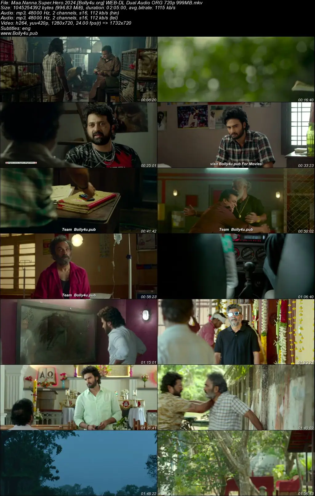 Maa Nanna Super Hero 2024 WEB-DL UNCUT Hindi Dual Audio ORG Full Movie Download 1080p  720p  480p
