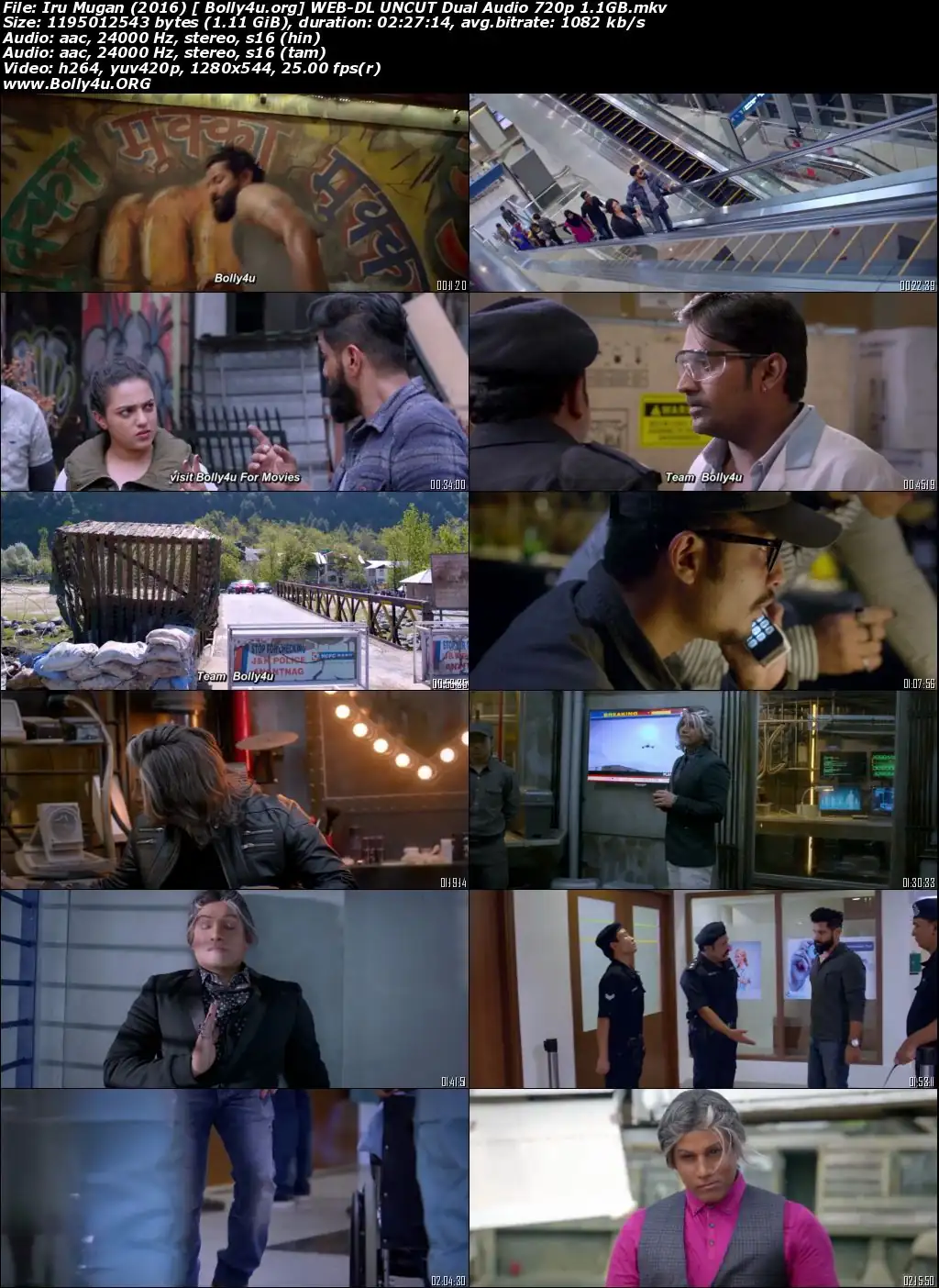 Iru Mugan 2016 HDRip 450MB UNCUT Hindi Dual Audio 480p Download