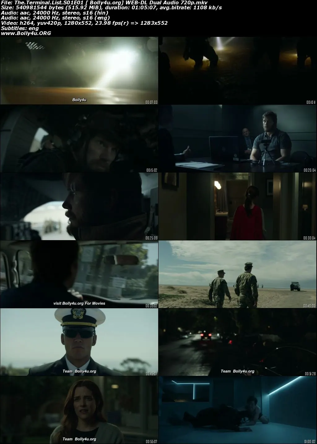 The Terminal List 2022 WEB-DL Hindi Dual Audio S01 Complete Download