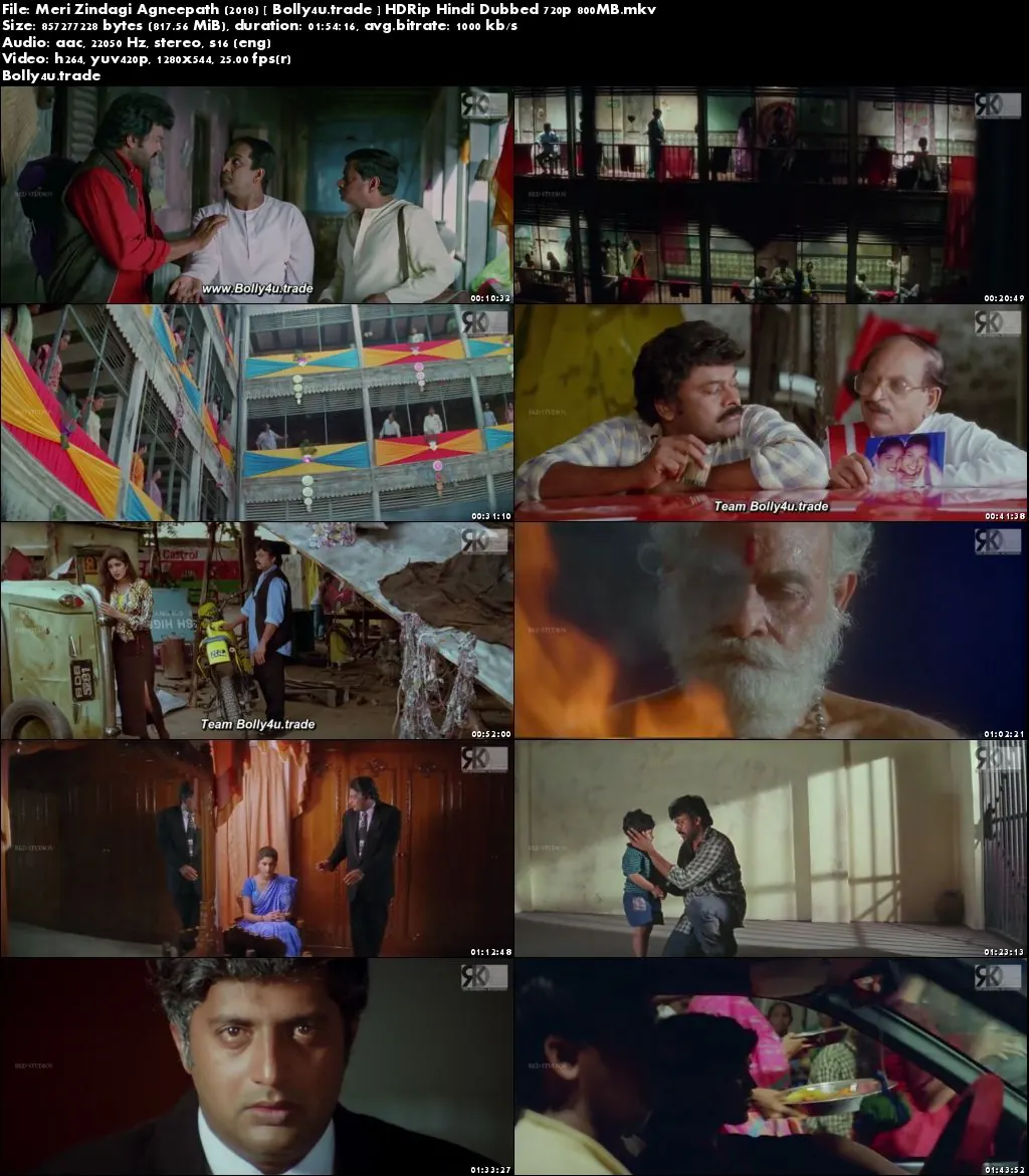 Meri Zindagi Agneepath 2018 HDRip 800MB Hindi Dubbed 720p Download