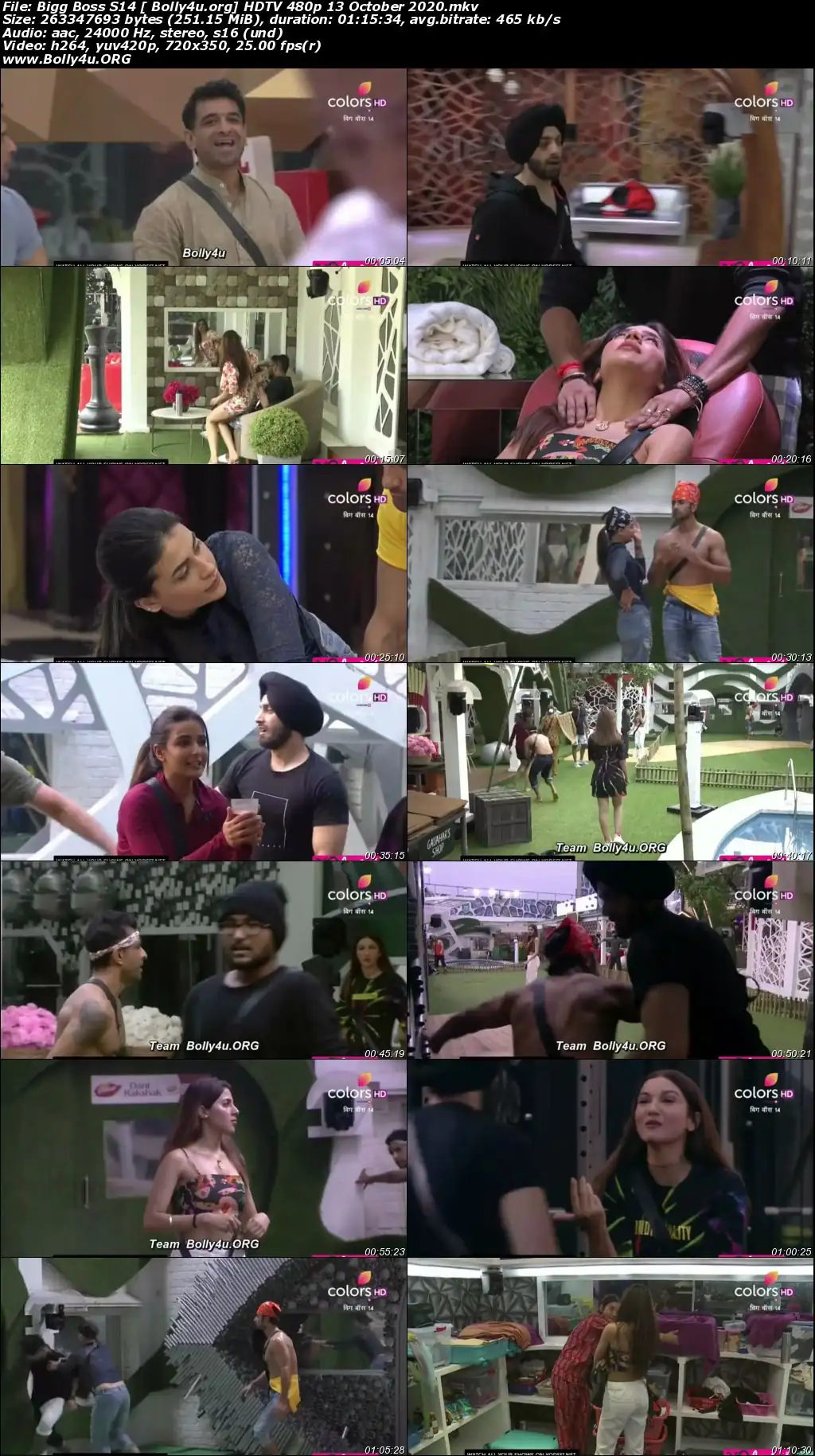 Bigg Boss S14 HDTV 480p 200MB 13 October 2020 Download