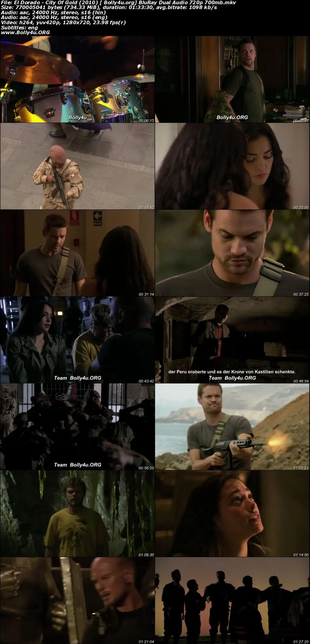 El Dorado City Of Gold 2010 BluRay 300MB Hindi Dual Audio 480p Download