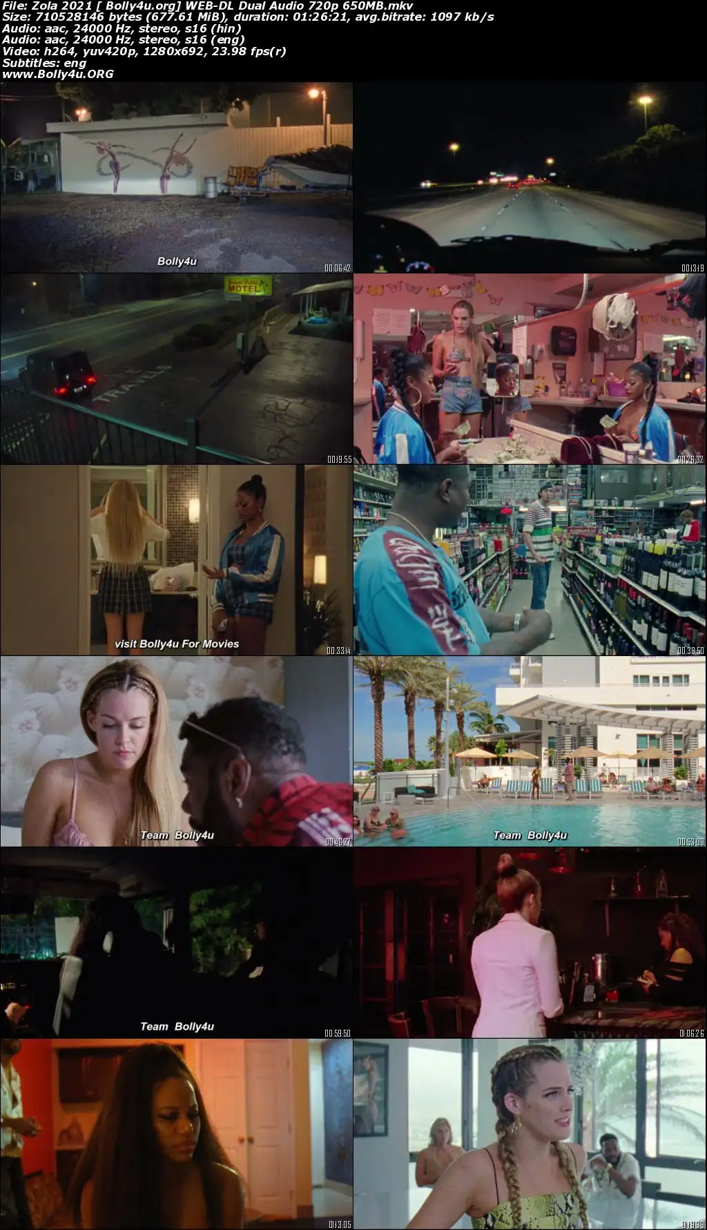Zola 2021 WEB-DL 650Mb Hindi Dual Audio 720p Download