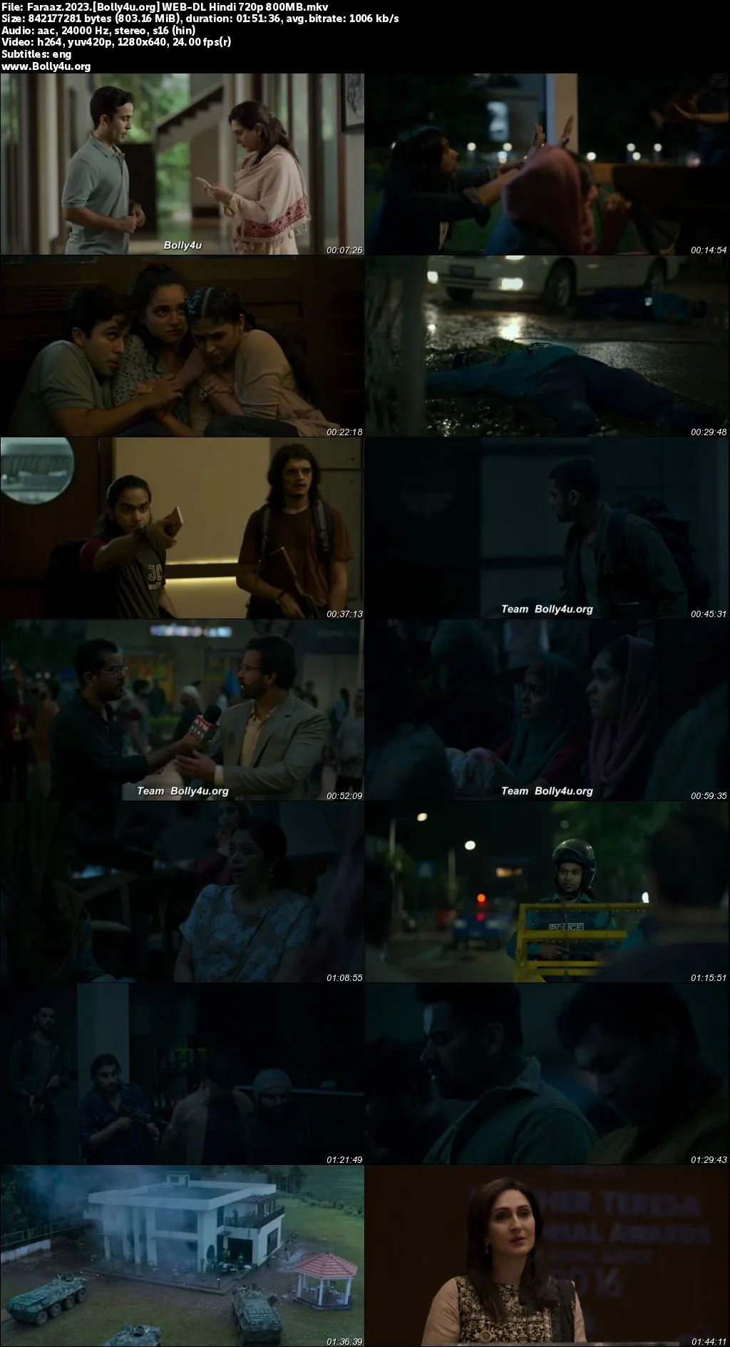 Faraaz 2023 WEB-DL Hindi Full Movie Download 1080p  720p  480p