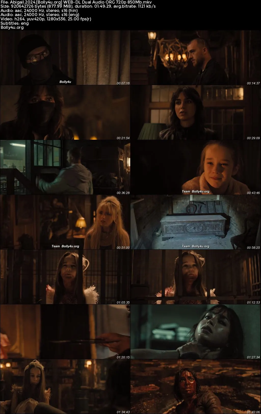 Abigail 2024 WEB-DL Hindi Dual Audio ORG Full Movie Download 1080p  720p  480p