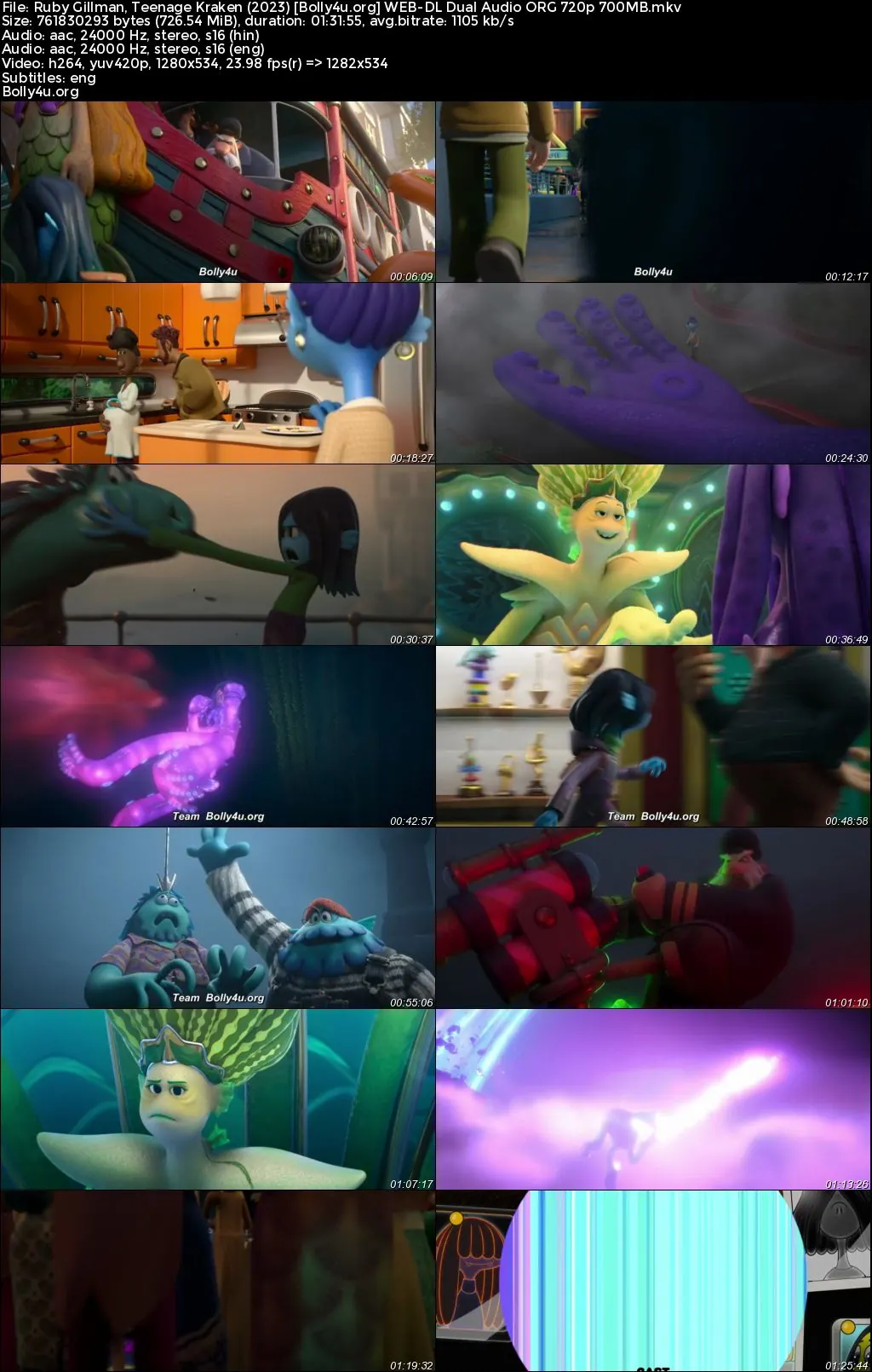Ruby Gillman Teenage Kraken 2023 WEB-DL Hindi Dual Audio ORG Full Movie Download 1080p  720p  480p