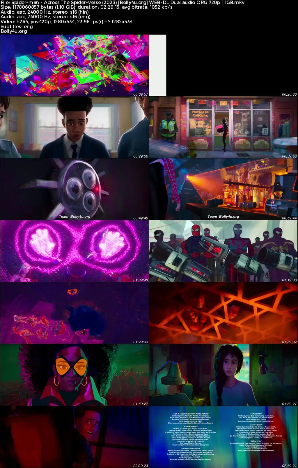 Spider-Man Across The Spider-Verse 2023 WEB-DL Hindi Dual Audio ORG Full Movie Download 1080p  720p  480p