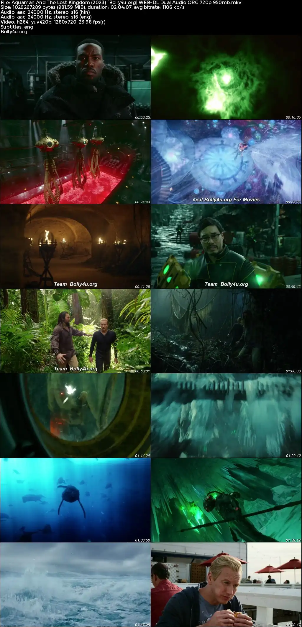 Aquaman And The Lost Kingdom 2023 WEB-DL Hindi Dual Audio ORG Full Movie Download 1080p  720p  480p