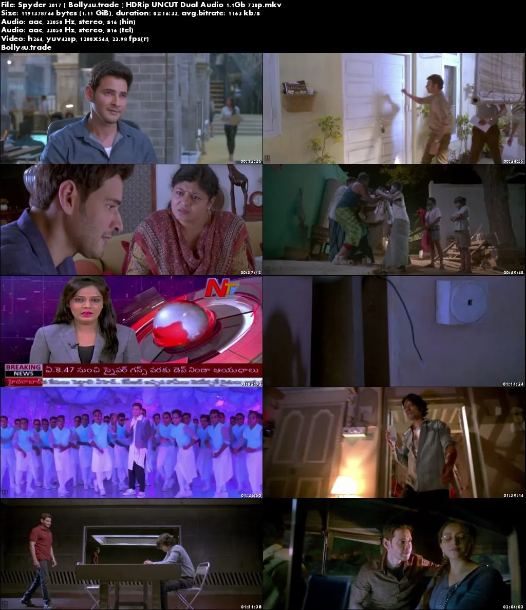  Spyder 2017 HDRip 400MB UNCUT Hindi Dual Audio 480p Download