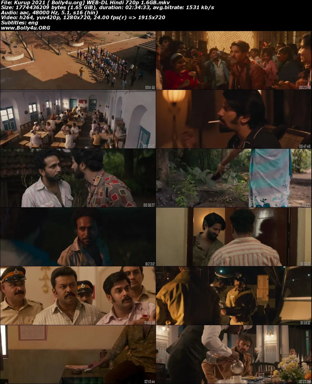 Kurup 2021 WEB-DL 1.6GB Hindi Movie Download 720p