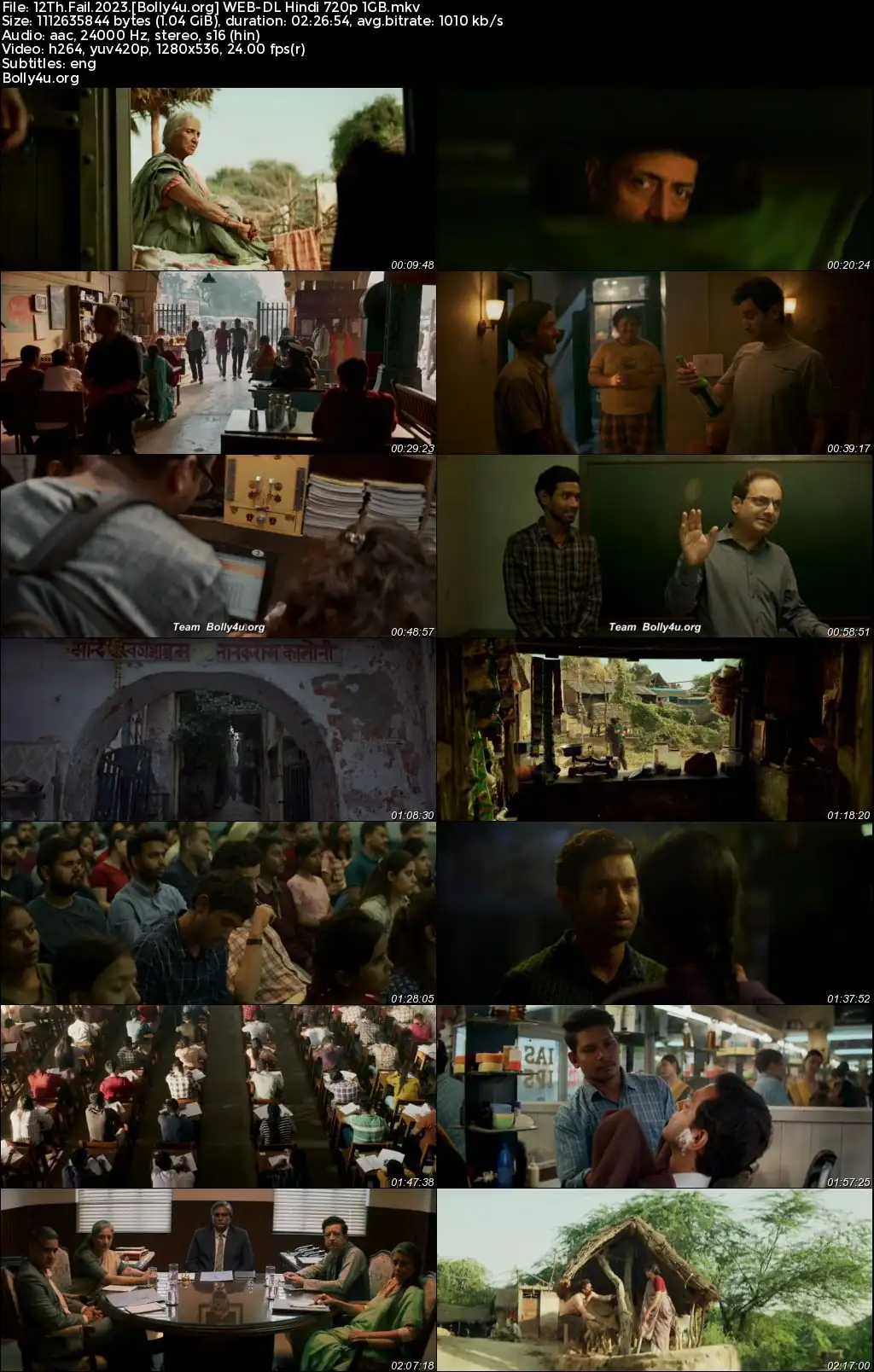 12th Fail 2023 WEB-DL Hindi Full Movie Download 1080p  720p  480p