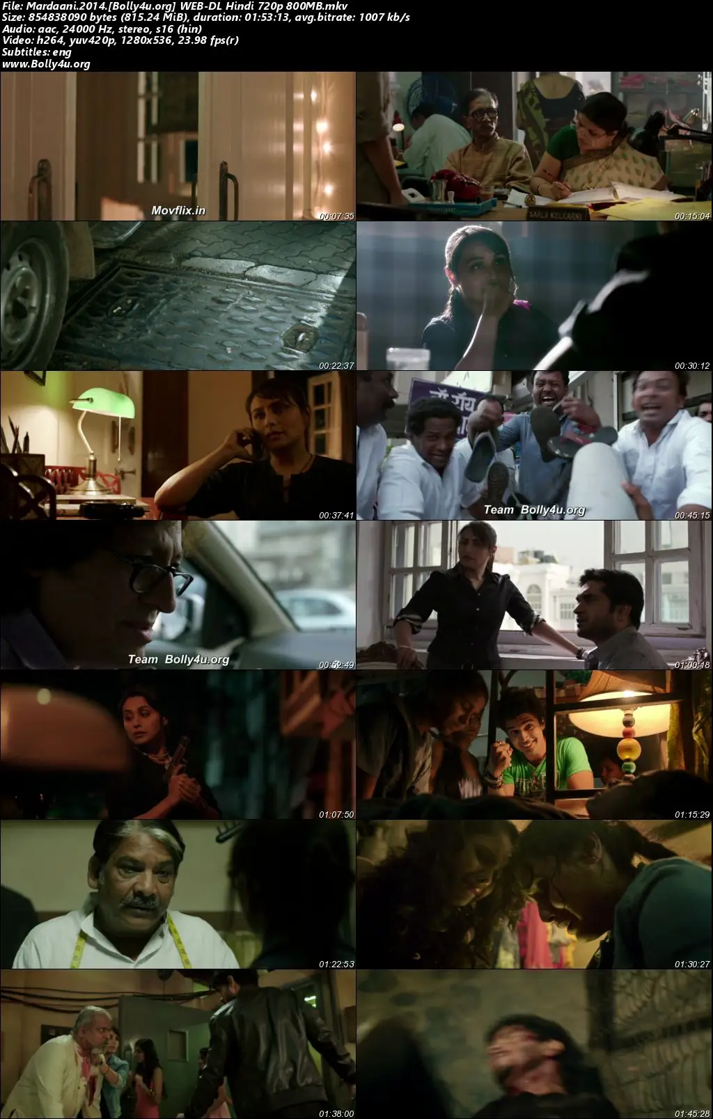 Mardaani 2014 BluRay Hindi Full Movie Download 1080p  720p  480p