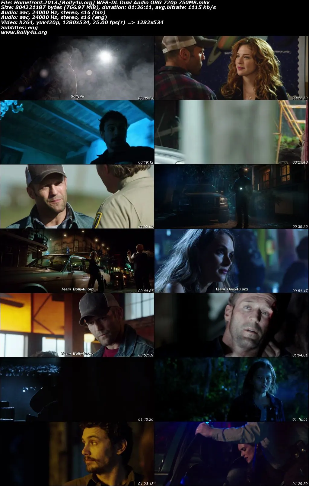 Homefront 2013 WEB-DL Hindi Dual Audio ORG Full Movie Download 1080p  720p  480p
