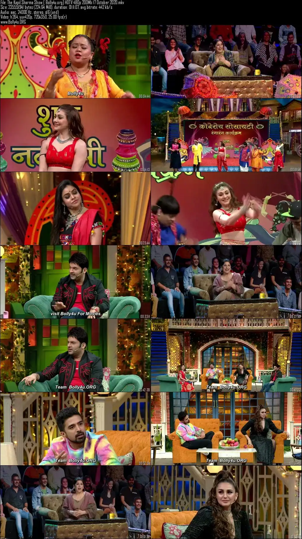 The Kapil Sharma Show HDTV 480p 200Mb 17 October 2020 Download