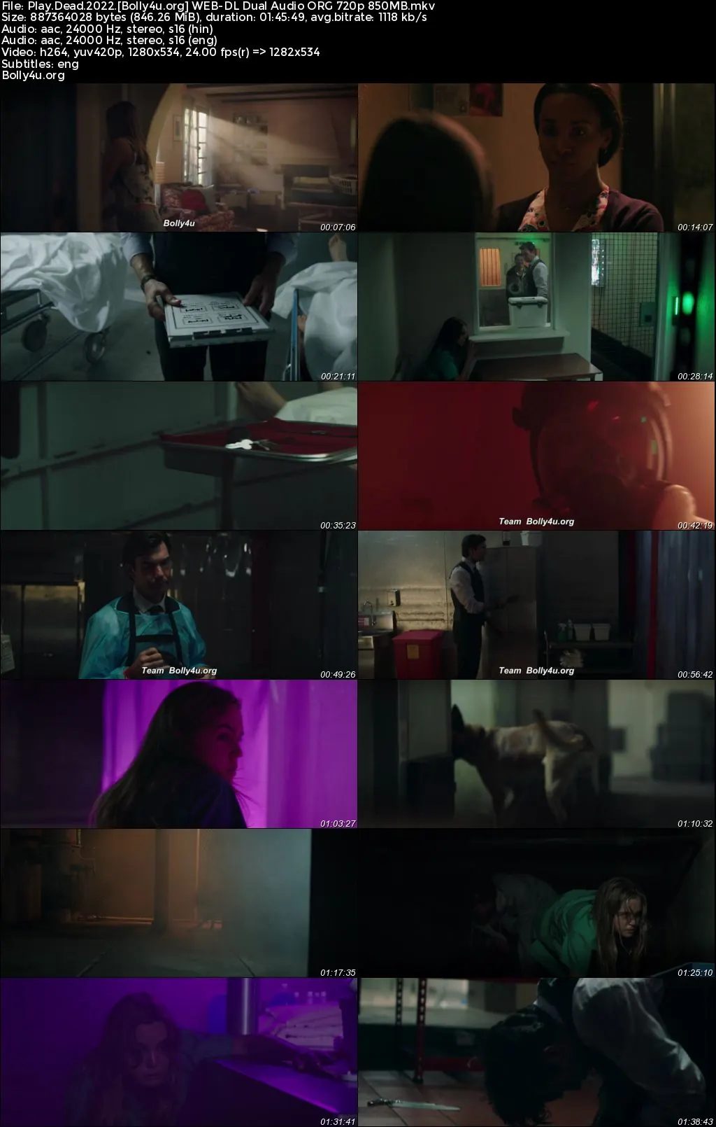 Play Dead 2022 WEB-DL Hindi Dual Audio ORG Full Movie Download 1080p  720p  480p