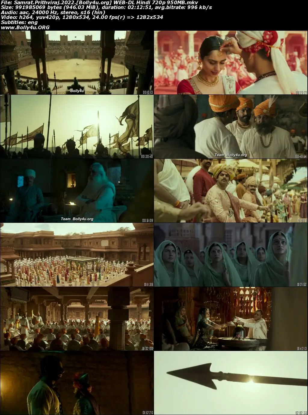 Samrat Prithviraj 2022 WEB-DL Hindi Full Movie Download