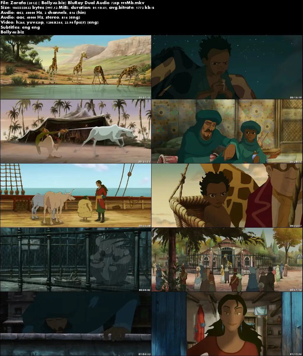 Zarafa 2012 BluRay 999MB Hindi Dual Audio 720p Download