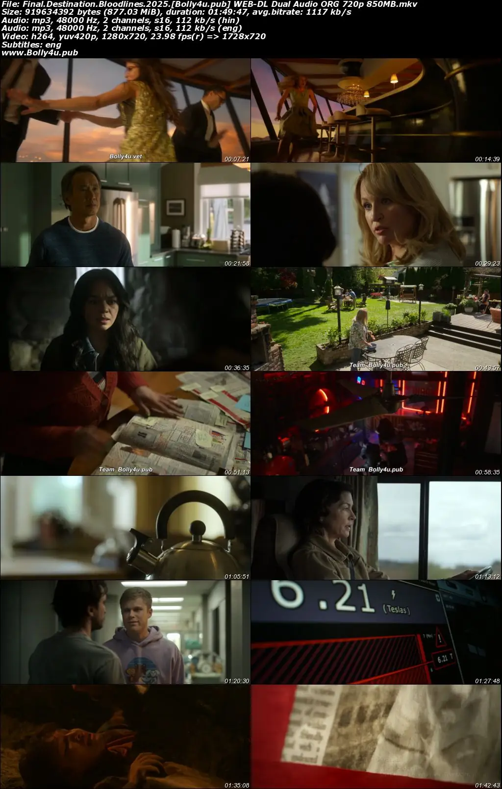 Final Destination Bloodlines 2025 WEB-DL Hindi Dual Audio ORG Full Movie Download 1080p  720p  480p