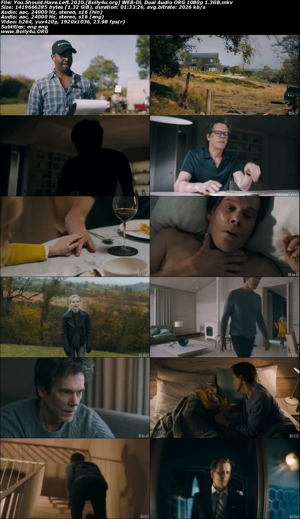 You Should Have Left 2020 WEB-DL Hindi Dual Audio ORG Full Movie Download 1080p  720p  480p