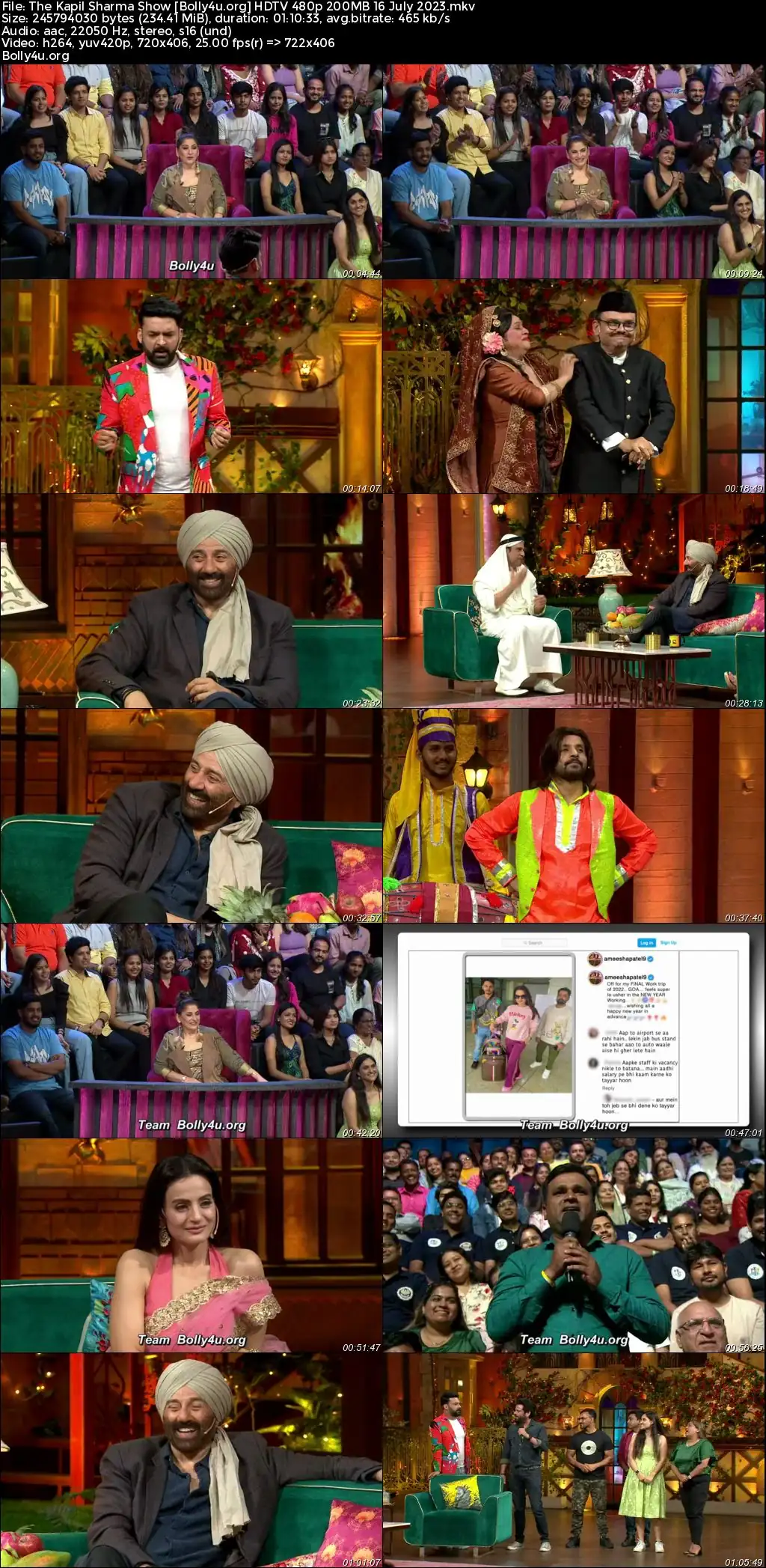 The Kapil Sharma Show HDTV 480p 200MB 16 July 2023 Download