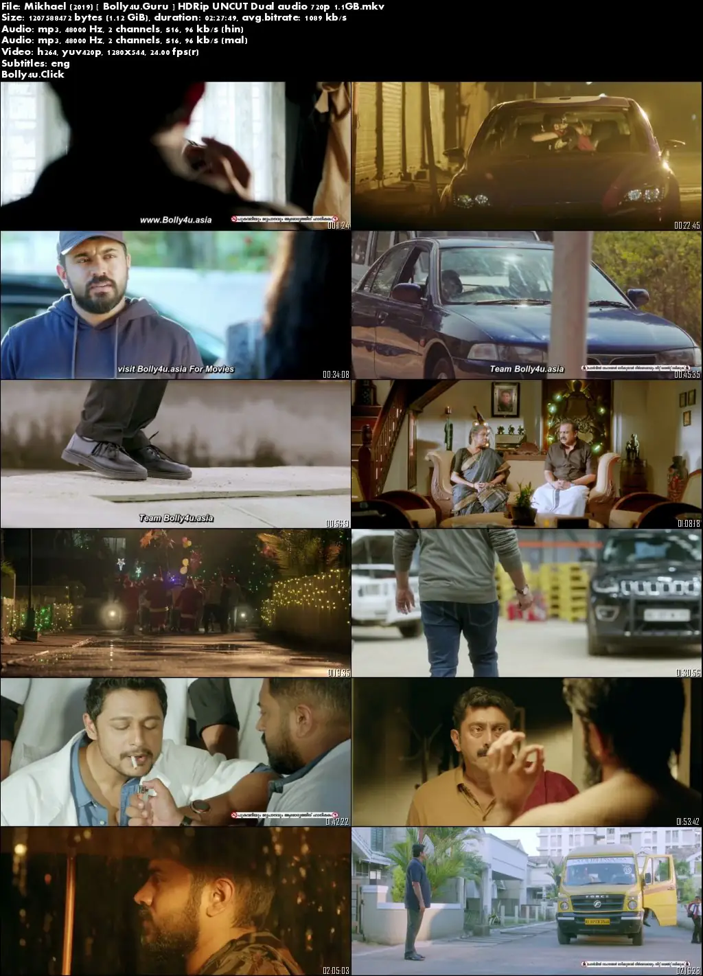 Mikhael 2019 HDRip 1.1Gb UNCUT Hindi Dual Audio 720p Download