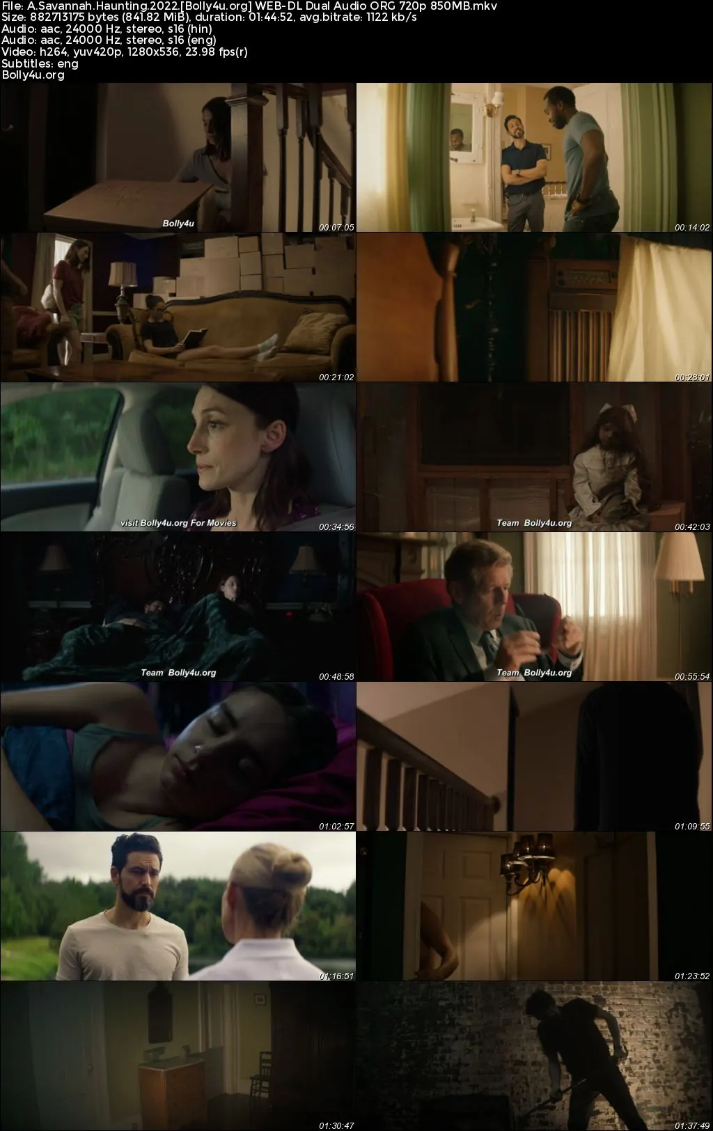 A Savannah Haunting 2022 WEB-DL Hindi Dual Audio ORG Full Movie Download 1080p  720p  480p