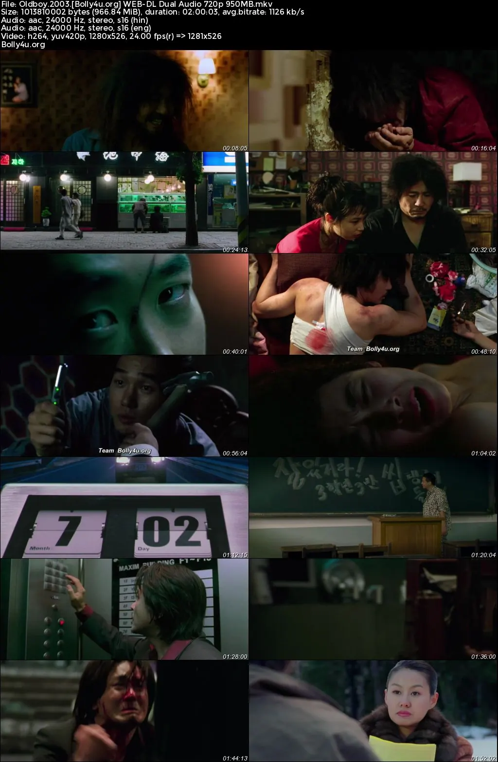 Oldboy 2003 WEB-DL Hindi Dual Audio Full Movie Download 1080p  720p  480p