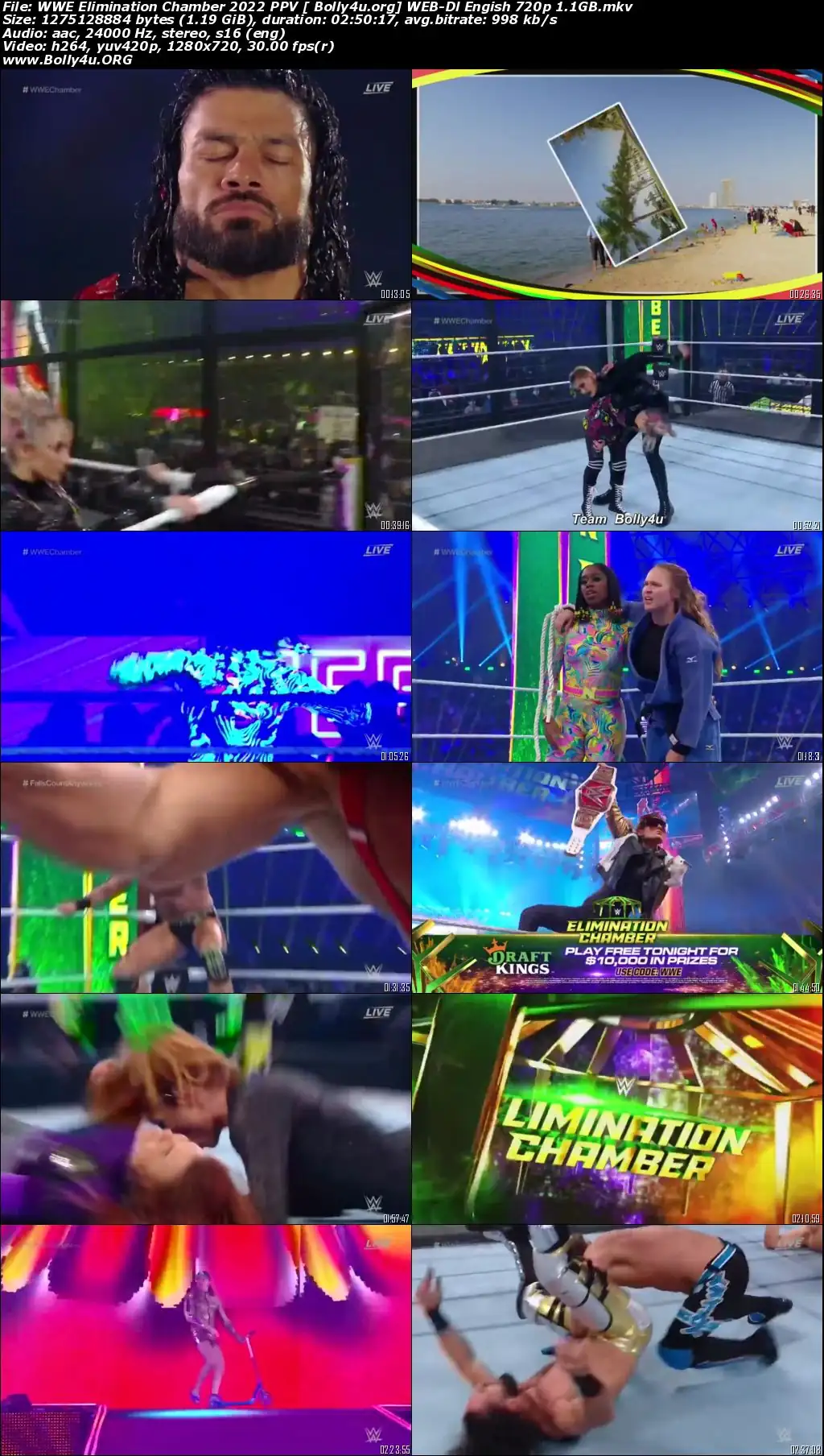 WWE Elimination Chamber 2022 WEB-DL PPV English 720p 480p Download