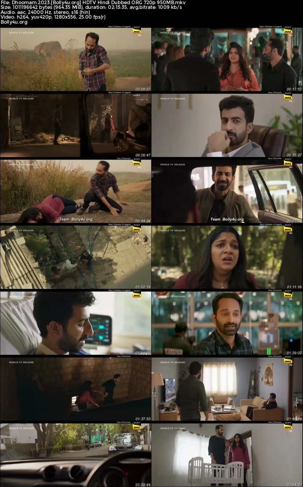 Dhoomam 2023 HDTV Hindi Dubbed ORG Full Movie Download 1080p  720p  480p
