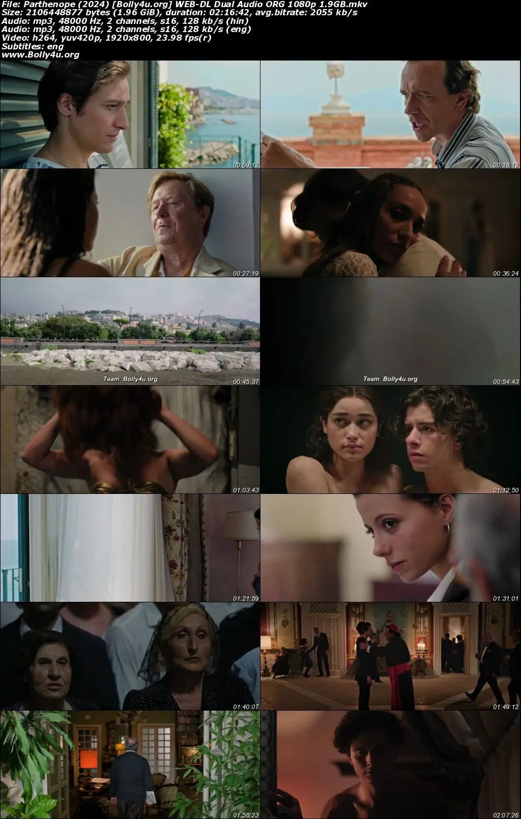 Parthenope 2024 WEB-DL Hindi Dual Audio ORG Full Movie Download 1080p  720p  480p