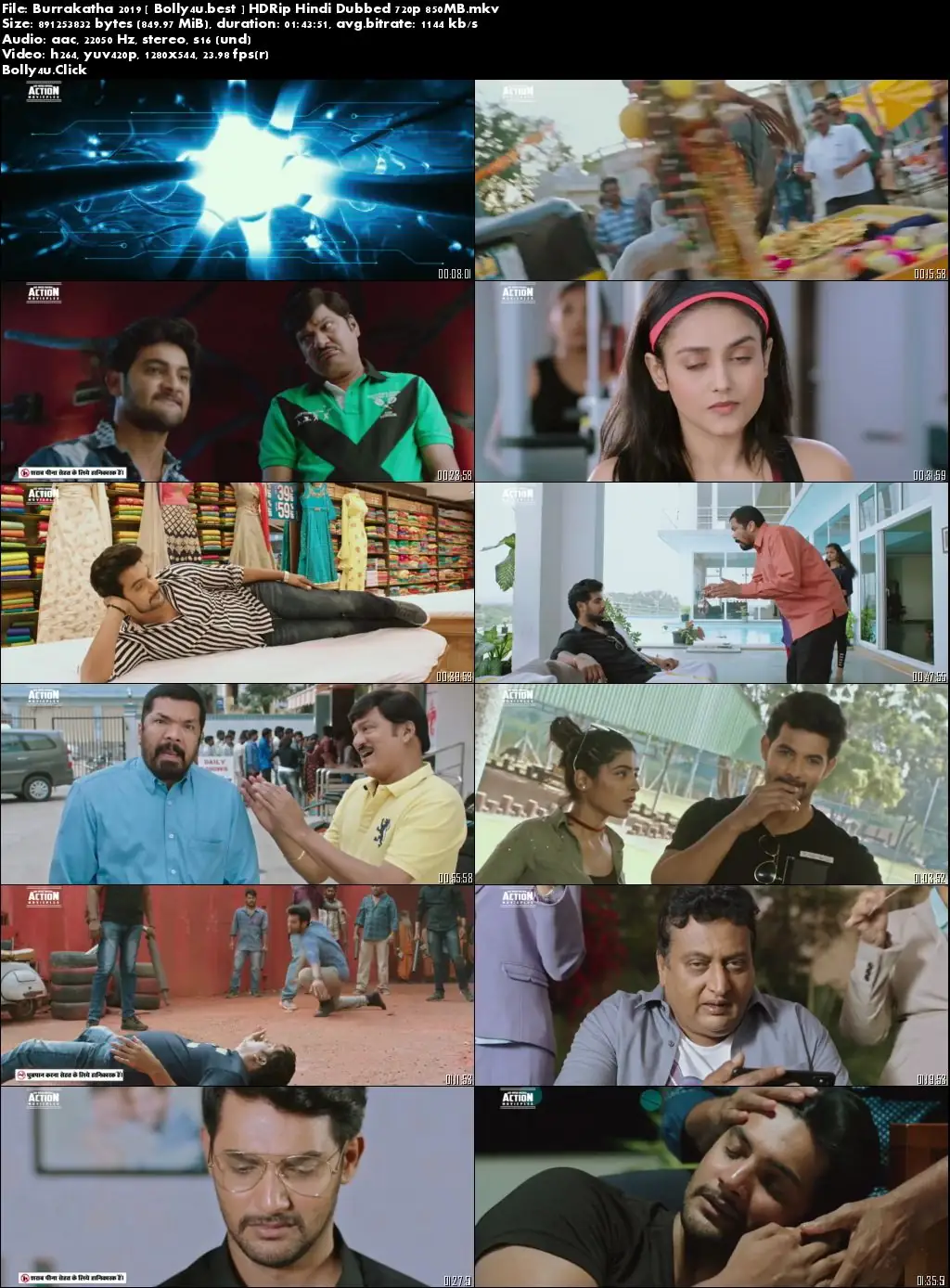 Burrakatha 2019 HDRip 300Mb Hindi Dubbed 480p Download