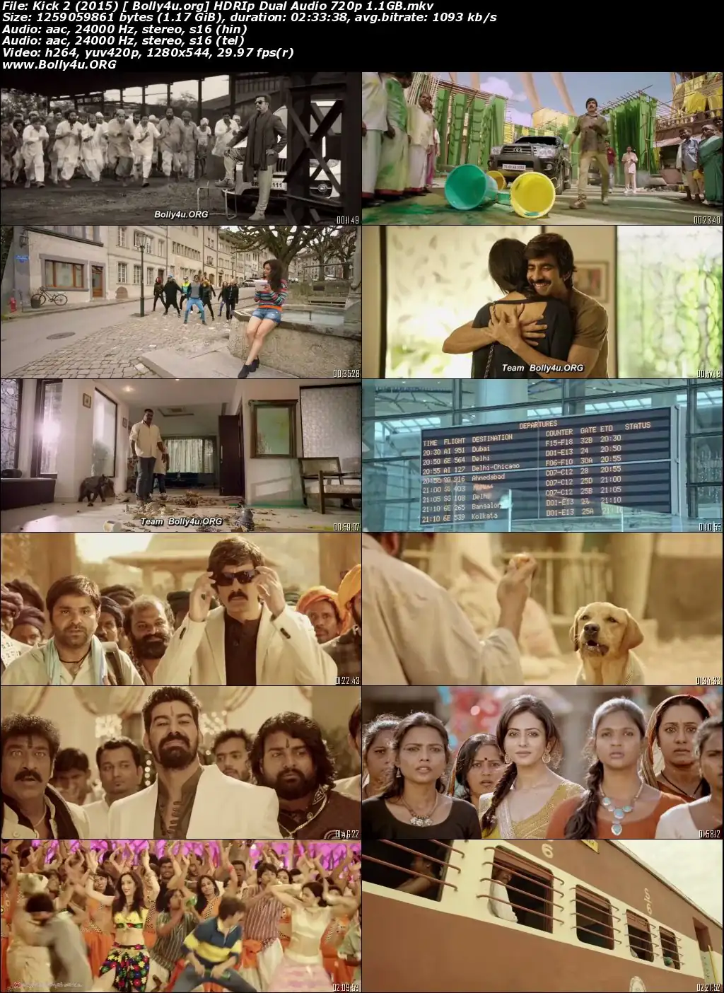 Kick 2 2015 HDRip 450MB UNCUT Hindi Dubbed Dual Audio 480p Download