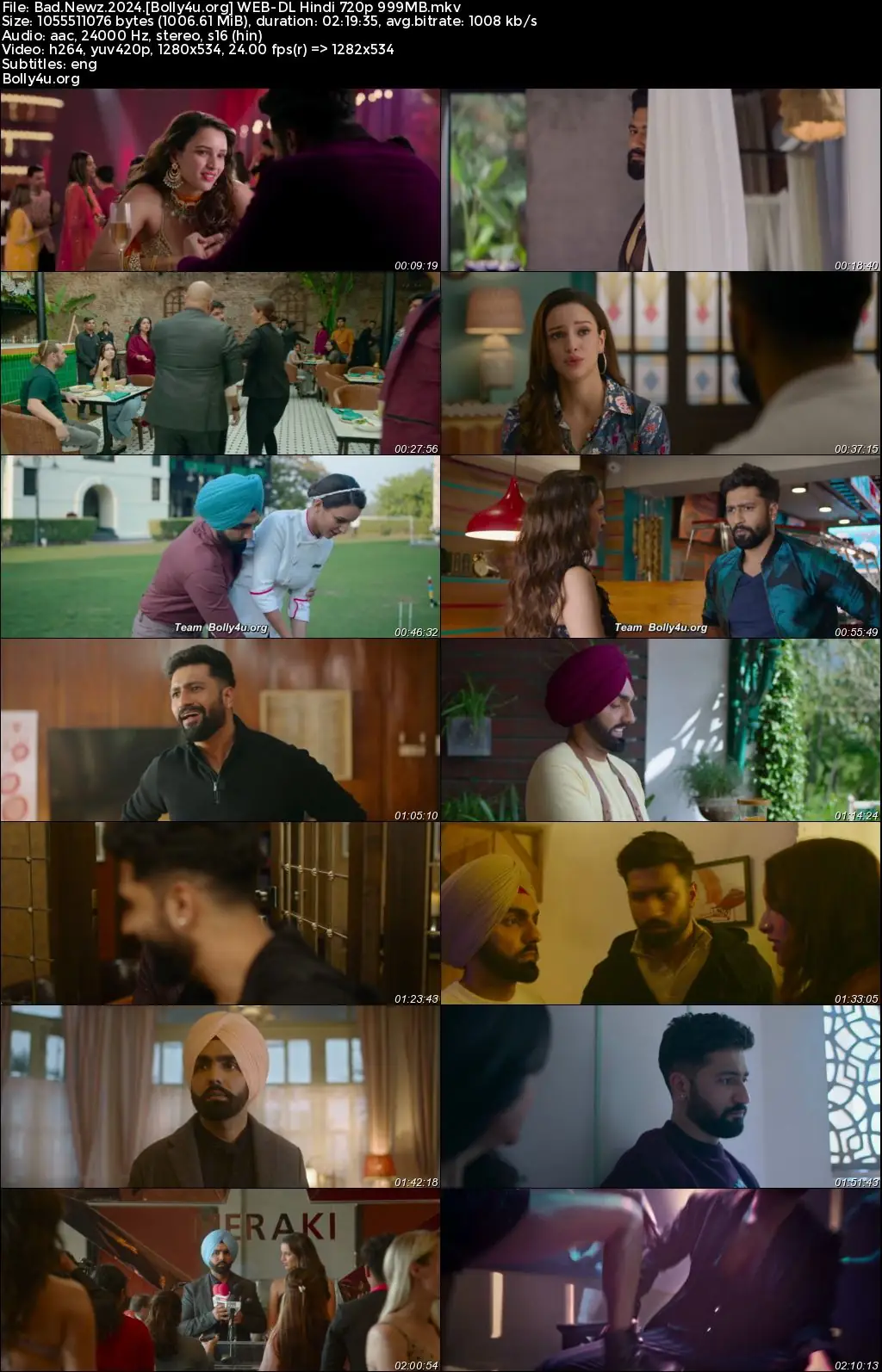 Bad Newz 2024 WEB-DL Hindi Full Movie Download 1080p  720p  480p
