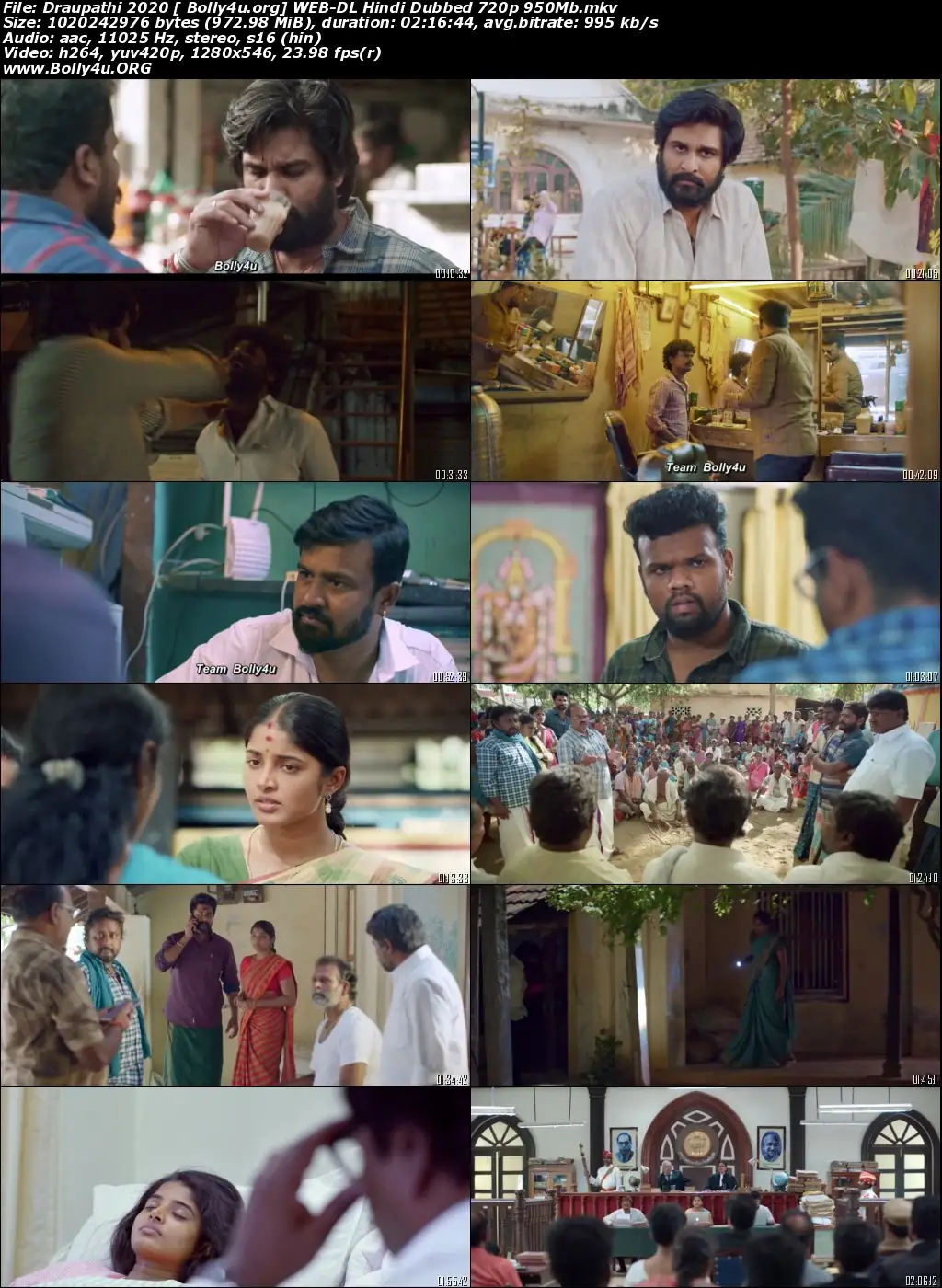 Draupathi 2020 WEB-DL 950Mb Hindi Dubbed 720p Download