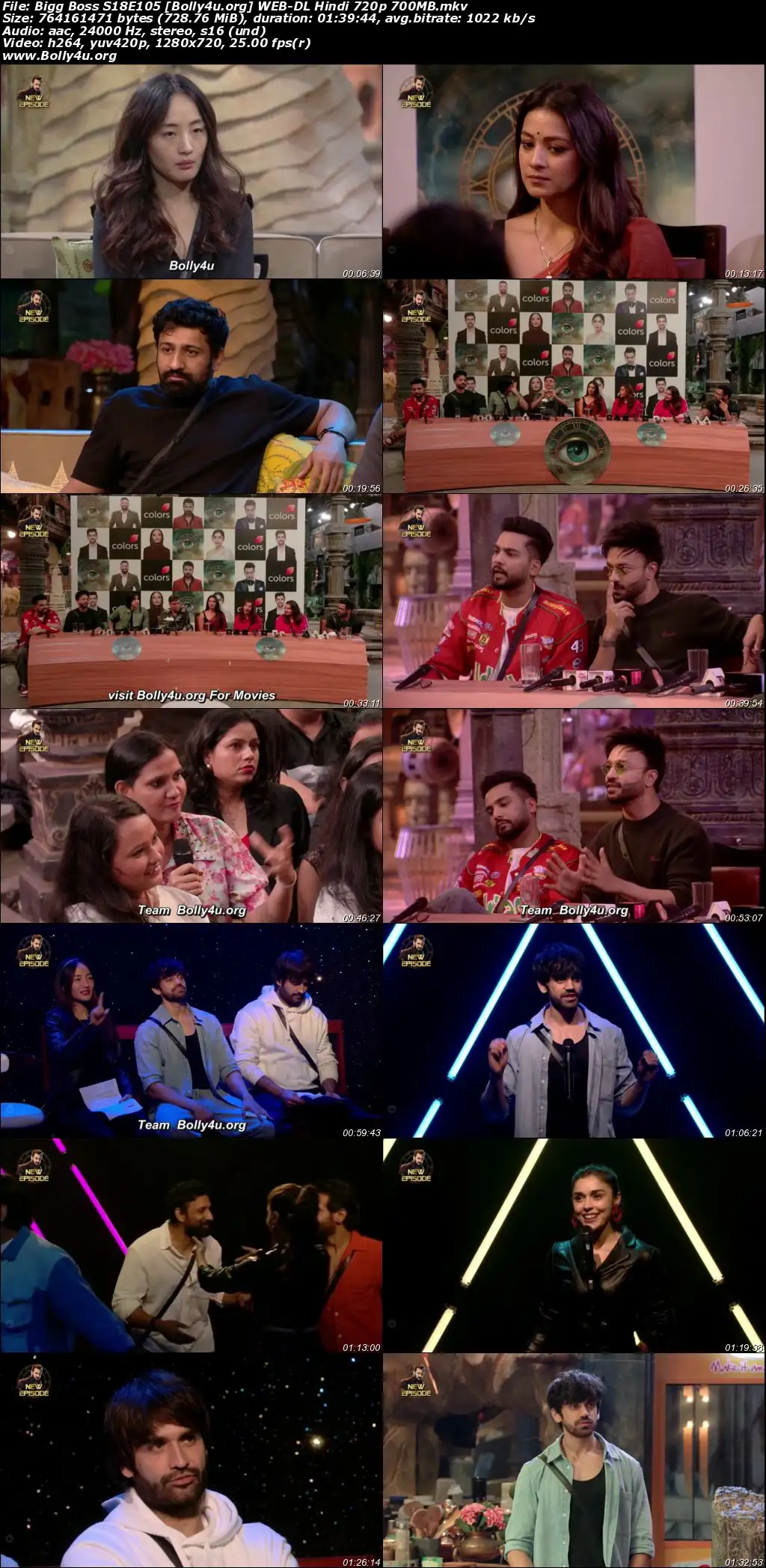 Bigg Boss 2024 WEB-DL Hindi S18E105 Download 720p  480p