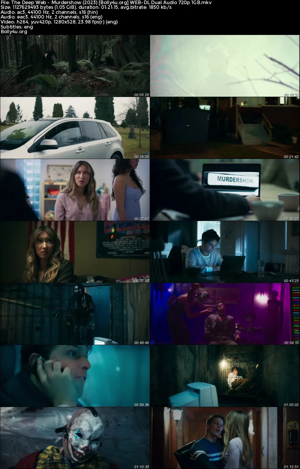 The Deep Web Murdershow 2023 WEB-DL Hindi Dual Audio Full Movie Download 720p  480p