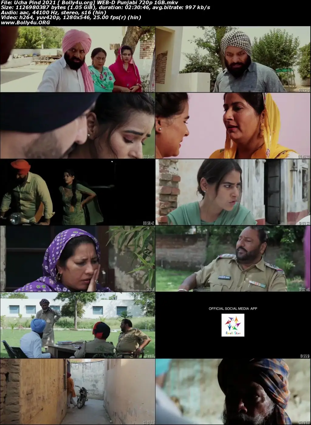 Ucha Pind 2021 WEB-DL 400MB Punjabi Movie Download 480p