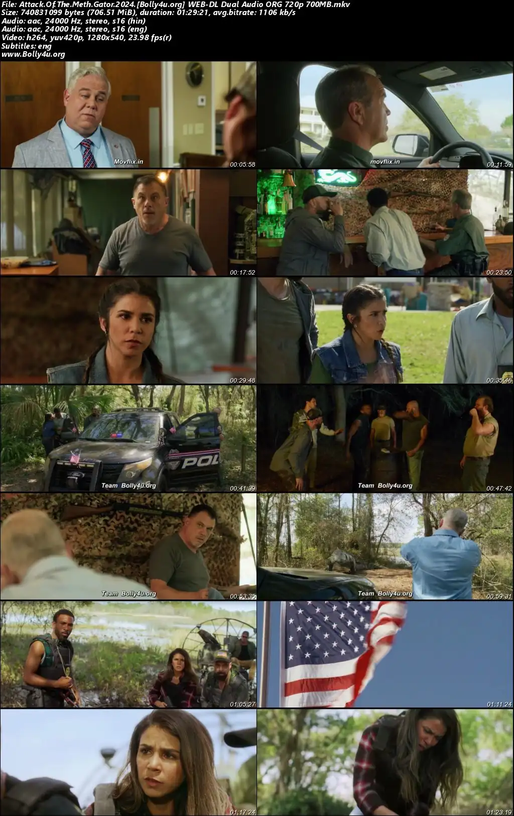 Attack Of The Meth Gator 2024 WEB-DL Hindi Dual Audio ORG Full Movie Download 1080p  720p  480p