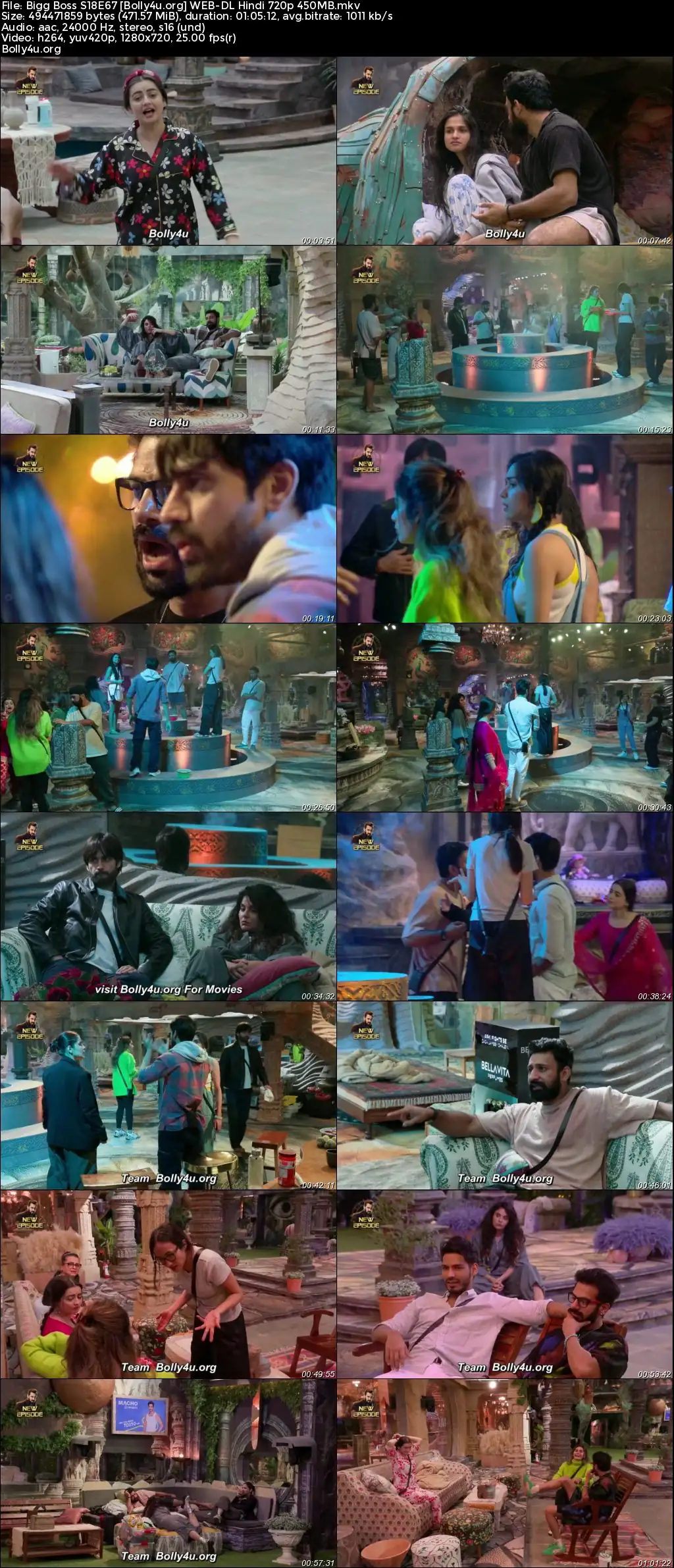 Bigg Boss 2024 WEB-DL Hindi S18E67 Download 720p  480p