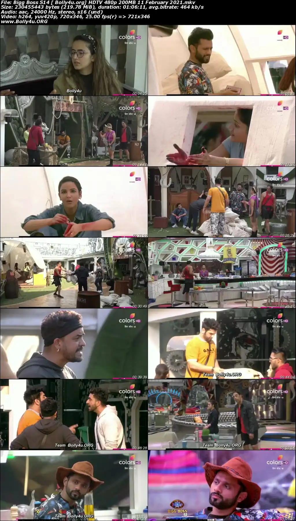 Bigg Boss S14 HDTV 480p 200MB 11 February 2021 Download